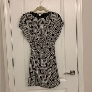 Diane von Furstenburg Jenna Black & White Dress